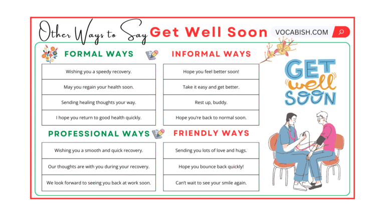 Other Ways to Say Get Well Soon