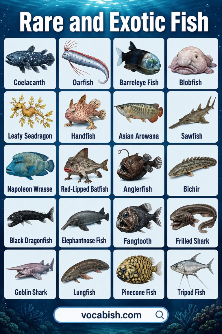 250+ Types of Fish Names in English with Their Pictures | Vocabish