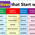 200 Adjectives with Q