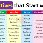 300 Adjectives that Start with O
