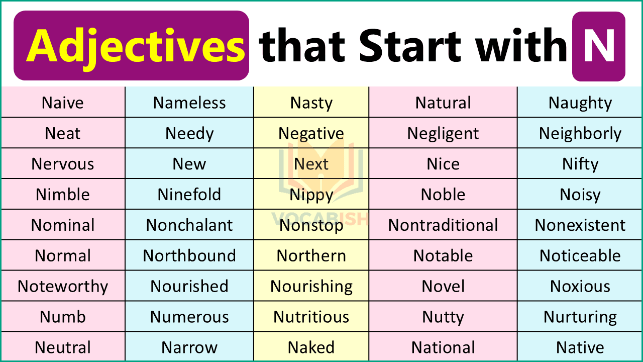 Adjectives with N