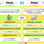 Adopt vs Adapt | When to Use Adapt and Adopt