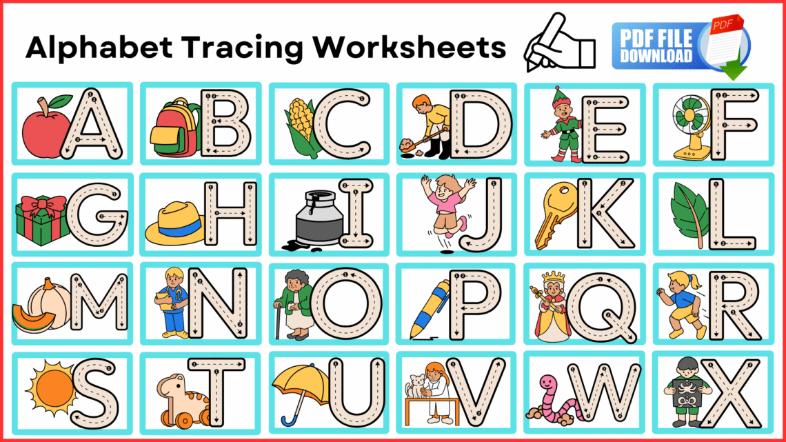 Alphabet Tracing Worksheets PDF