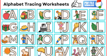 Alphabet Tracing Worksheets PDF