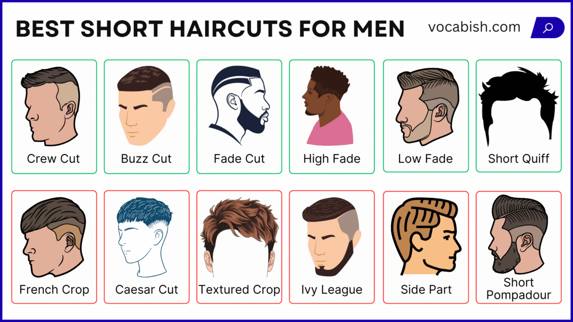 Short Haircuts for Men with Names and Pictures