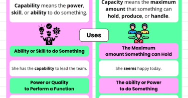 Capability vs Capacity | When to Use in English Sentences