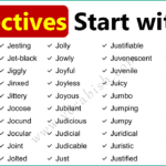 250+ Adjectives that Start with J | Complete List of J Adjectives