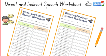 Direct and Indirect Speech Worksheet