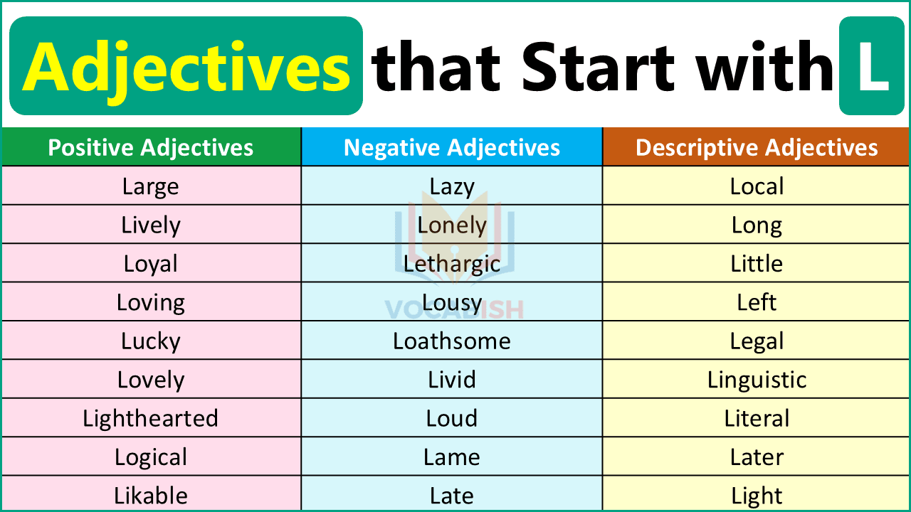 L Adjectives