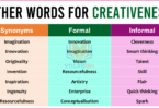 Synonym for Creativeness with Meanings and Examples