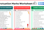 Punctuation Marks Worksheet | Punctuation Worksheets with PDF
