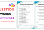 Question Words Worksheet with Answers