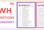 WH Questions Worksheets with Answers