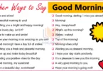 Other Ways to Say Good Morning | Instead of Good Morning