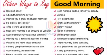 Other Ways to Say Good Morning | Instead of Good Morning