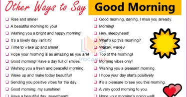 Other Ways to Say Good Morning | Instead of Good Morning