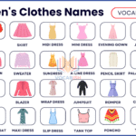100+ Womens Clothes Names with Pictures