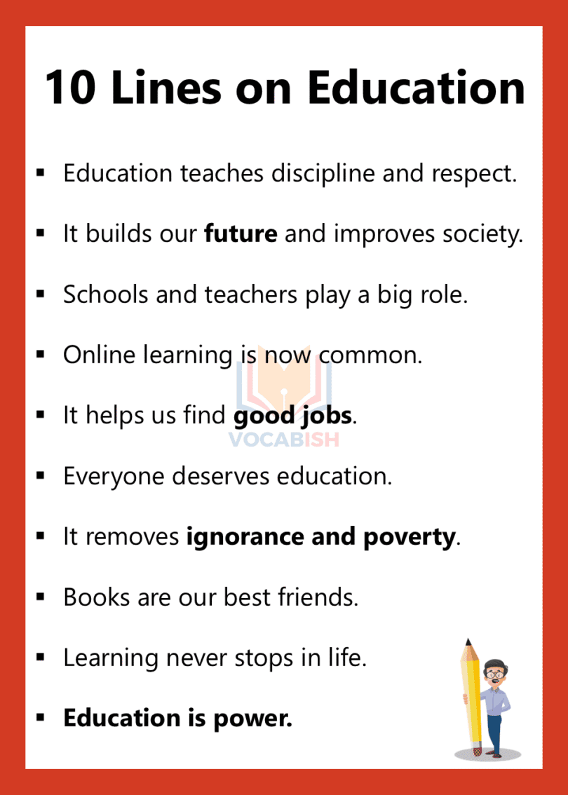 10 Lines Essay about 30 Topics in English | PDF | Vocabish