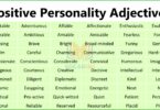 100 Positive Personality Adjectives