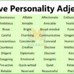 100 Positive Personality Adjectives