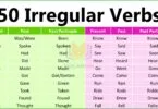 50 Irregular Verbs List