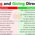 Asking and Giving Directions in English with Examples