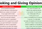 Asking and Giving Opinions in English PDF