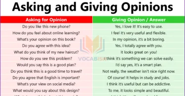 Asking and Giving Opinions in English PDF