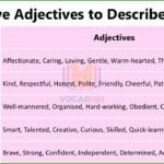 List of Positive Adjectives to Describe a Son