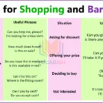 Useful English Phrases for Shopping and Bargaining