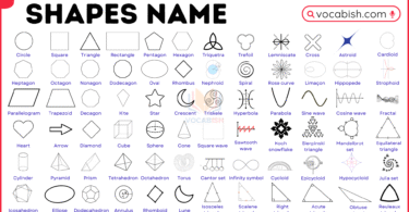 Shapes Name in English with Pictures