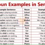 Noun Examples Sentences with PDF