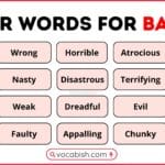Other Words for Bad in English
