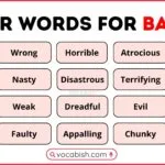 Other Words for Bad in English