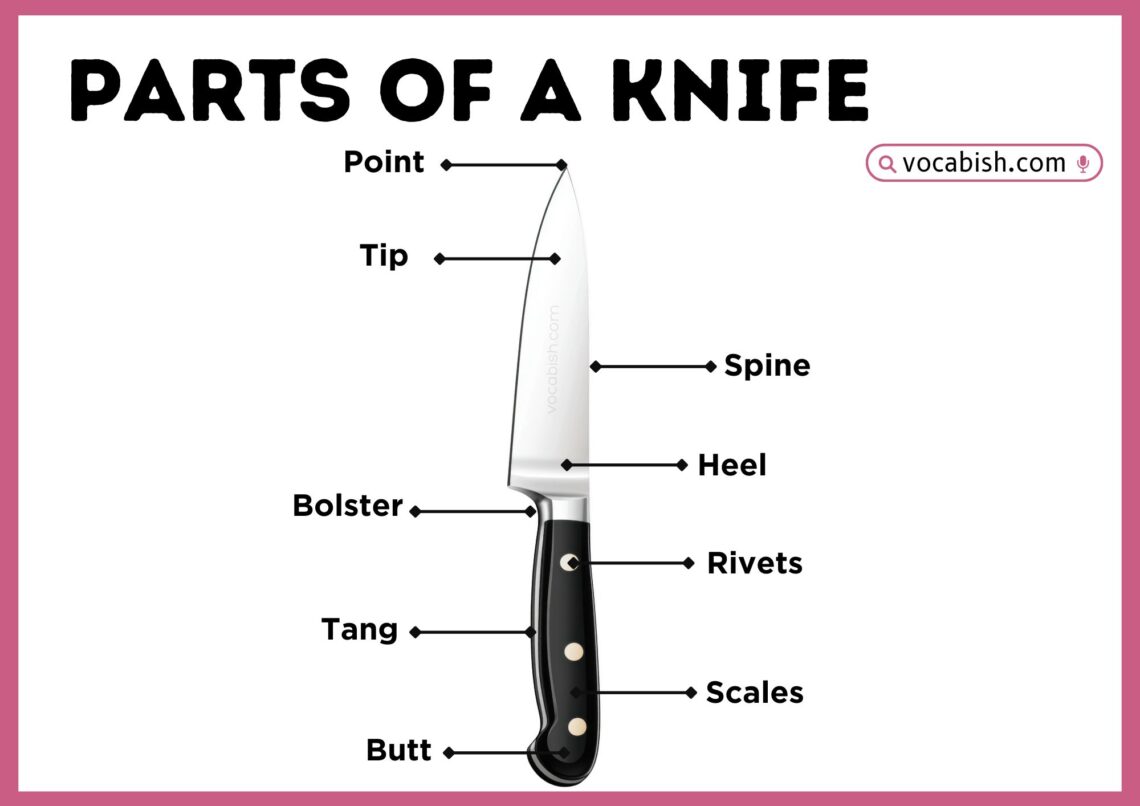 Parts of a Knife with Diagram