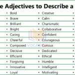 Positive Adjectives for a Leader