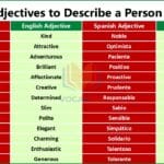 Spanish Positive Adjectives to Describe a Person