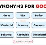 Synonyms for Good in English