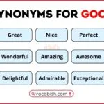 Synonyms for Good in English