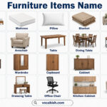 Furniture Items with Names and Pictures