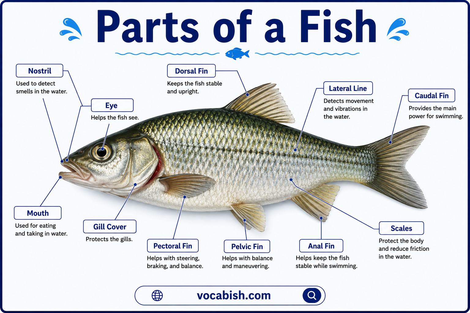Parts of a Fish and Their Functions