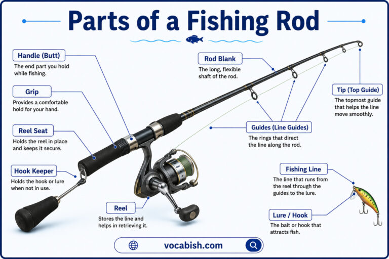 Parts of a Fishing Rod with Their Functions