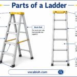 Parts of a Ladder with Labeled Diagram