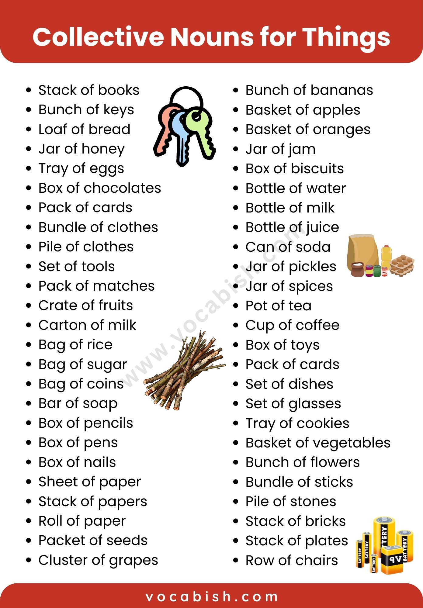 100 Collective Nouns for Things