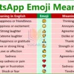WhatsApp Emoji Meanings and Uses in English