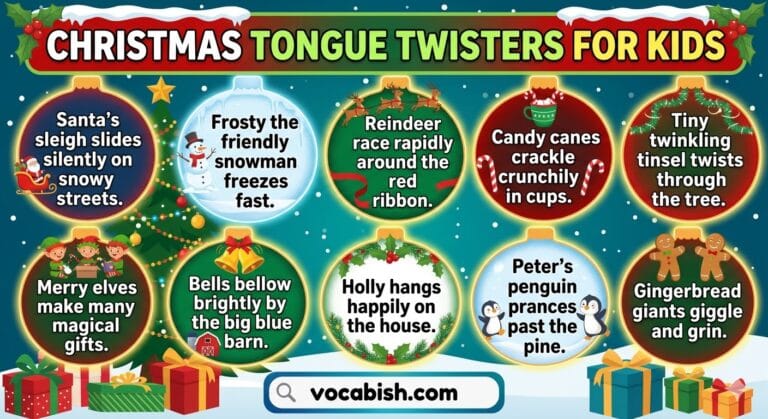 Christmas Tongue Twisters for Kids