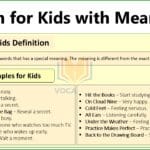 Definition and Examples of Idioms for Kids