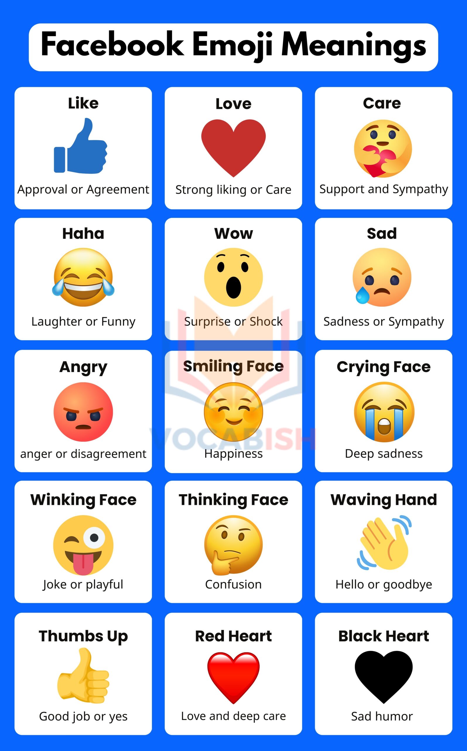 Facebook Emoji Meanings with Pictures