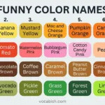 Funny Color Names with Pictures
