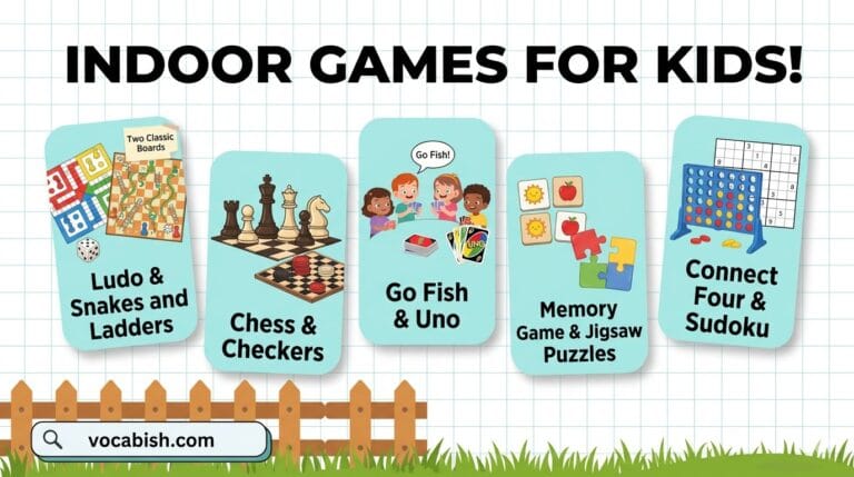 Indoor Games Name for Kids